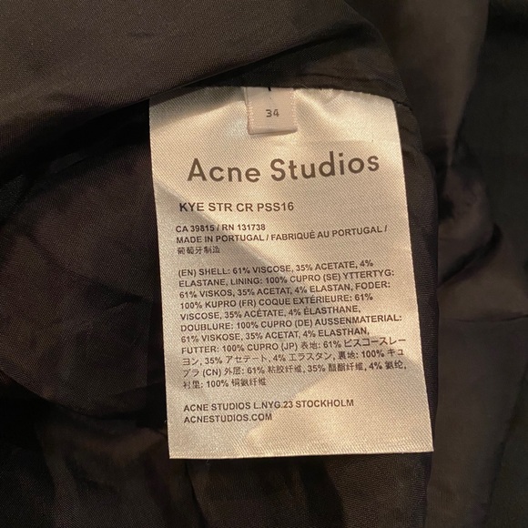 Acne Studios Buckled Ruche Crepe Skirt - Picture 5 of 5